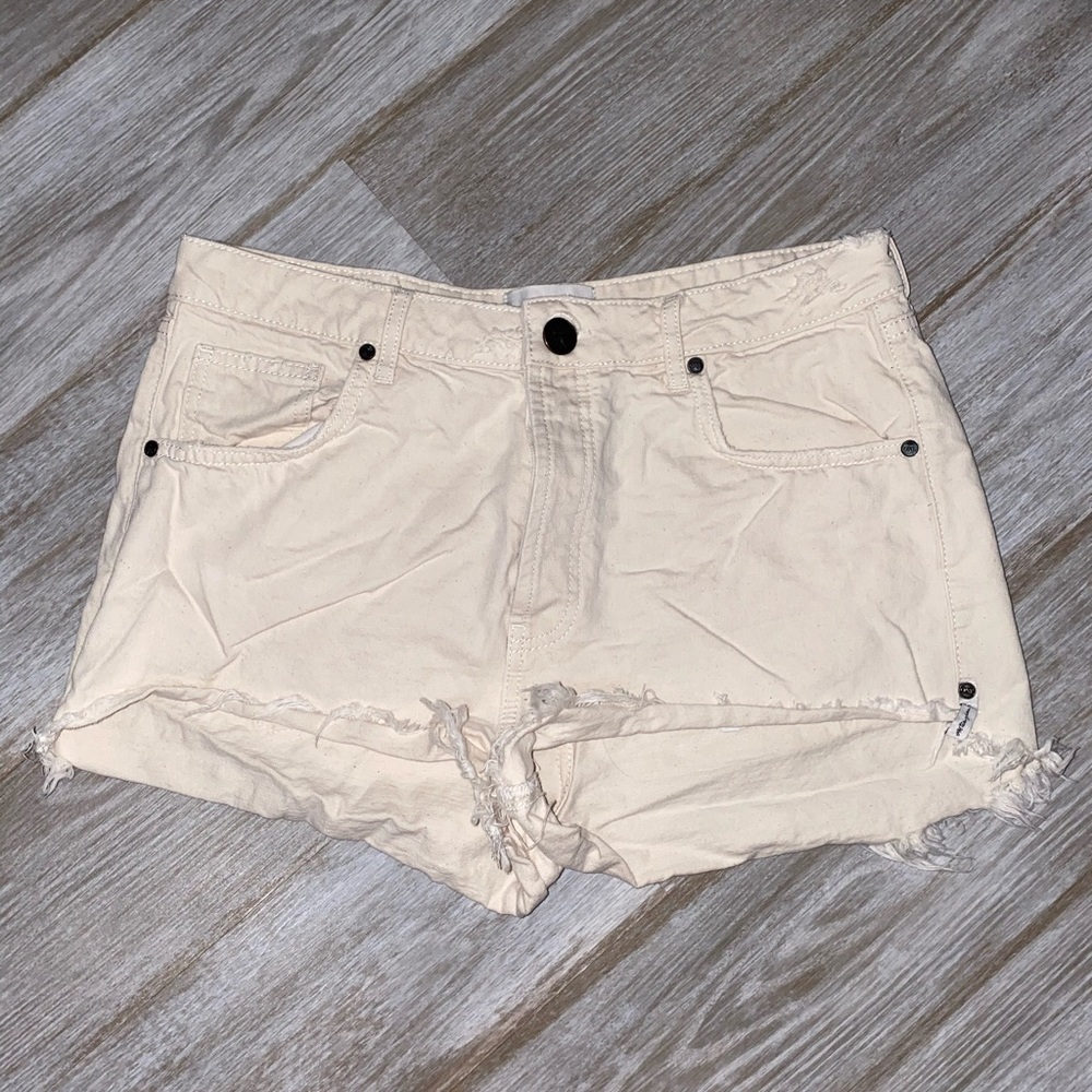 One Teaspoon Outlaws Shorts (Cream)